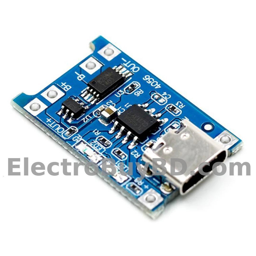 type-c USB 5V 1A 18650 tp4056 lithium battery charger module with protection charging board