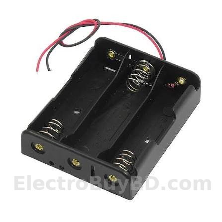 18650 Battery Holder 3 Cell with Wire