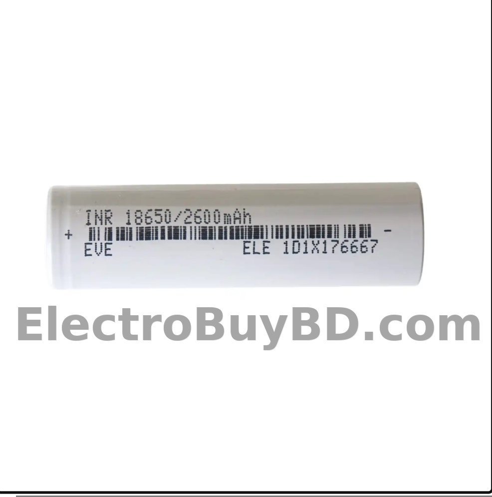 Eve 18650 Lithium-Ion Battery – 2600mAh 5C