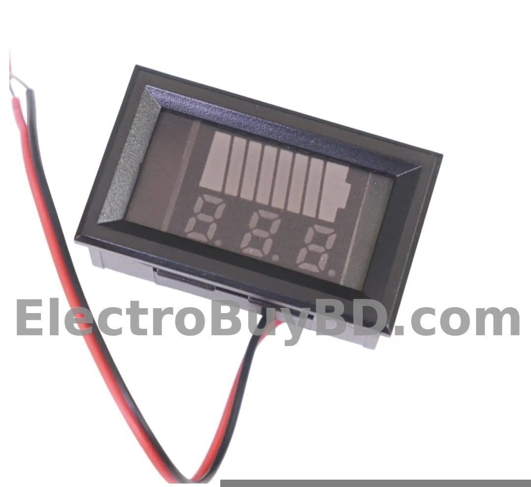 12V Battery Voltage & Charge Capacity Level Indicator Module