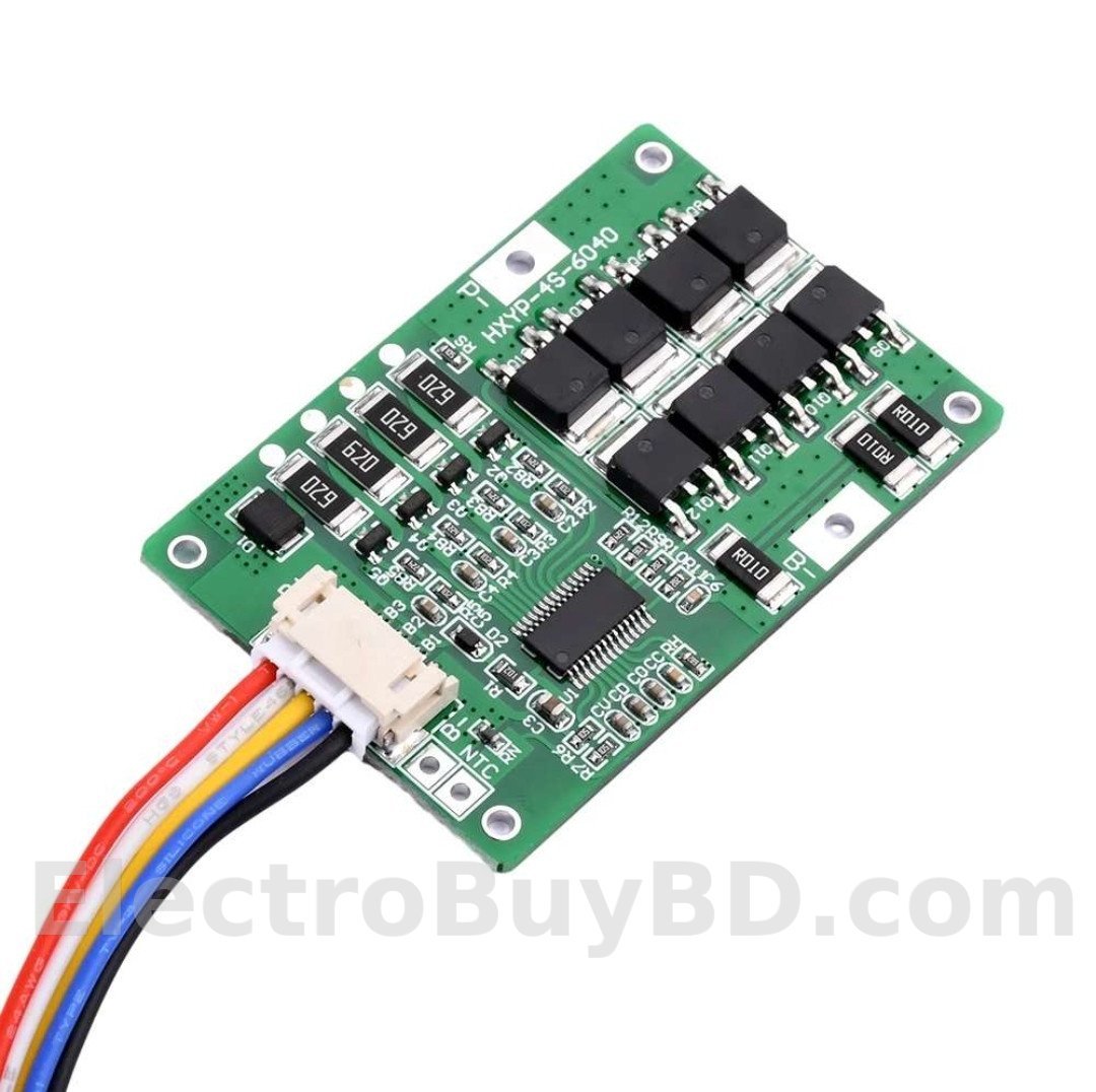4S 20A LiFePO₄ BMS Protection Board | 3.2V Cells | 14.4V Battery Pack With Balance Charging-BMS