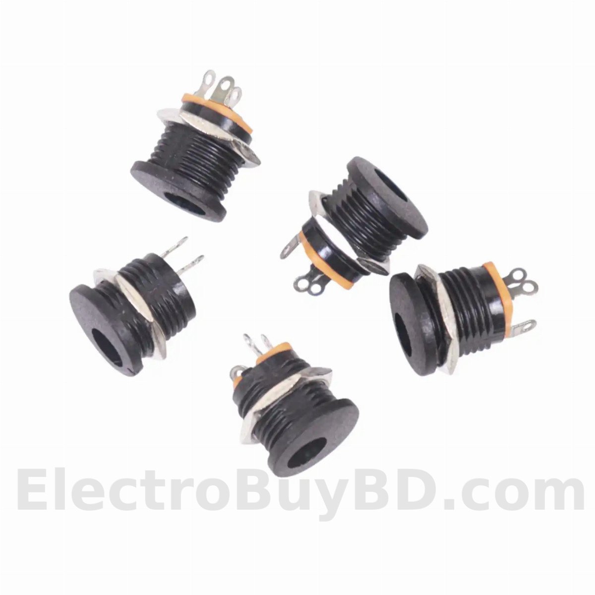 1 PCS DC Power Jack Socket Female Panel Mount 2.0 x 5.5mm - Reliable Power Connector for DIY and Electronic Projects