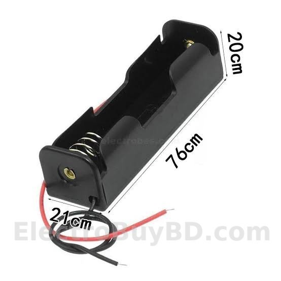 18650 1pcs Rechargeable Battery Cases 1 Cell