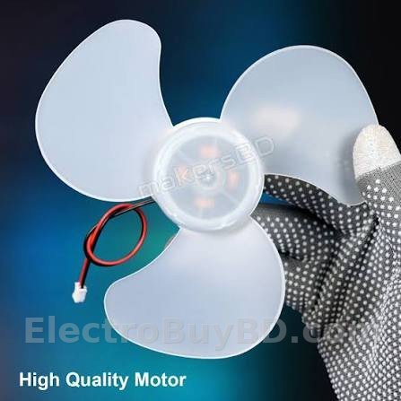 BLDC Brushless Fan Motor 12V Fan Core 3 Blades High Air Flow 6 Inch