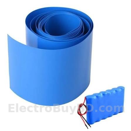 Heat Shrink Tube 400 Mm PVC Poly Sleeve Wrap 1 Feet Heatshrink For Diy Battery Pack