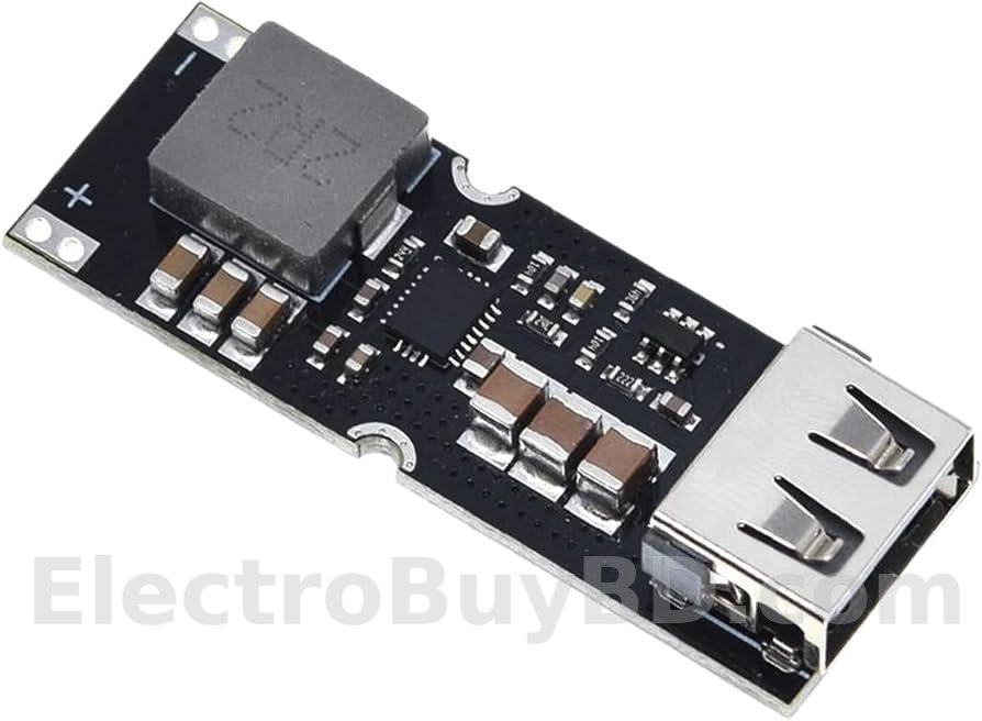 TPS61088 Single Cell Boost Power Module Board Fast Charging Stable Output from 3.2V 3.7V 4.2V to 5V 9V 12V