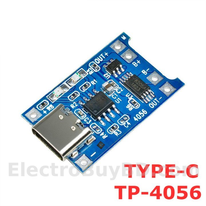 TP4056 Lithium Battery Charger With Protection C-Type