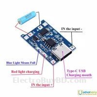 TP4056 Lithium Battery Charger With Protection C-Type